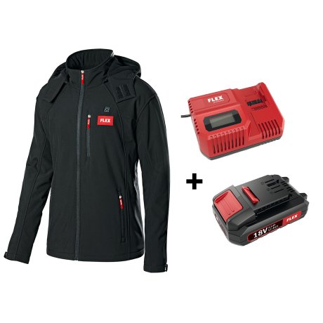 Kit veste chauffante complète (chargeur + batterie) taille M FLEX